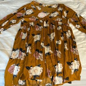 NWT Floral Babydoll Dress